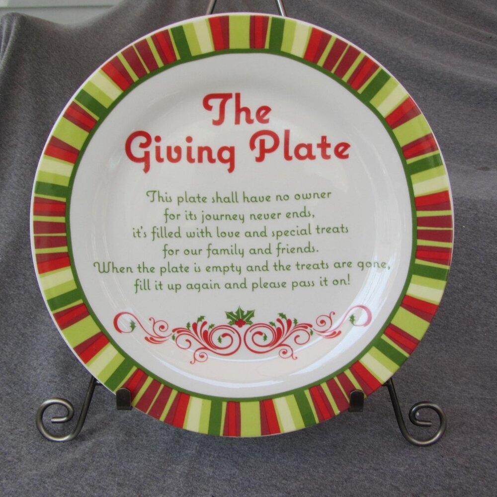 4 for $40 - The Giving Plate by Maud Borup (w3346)